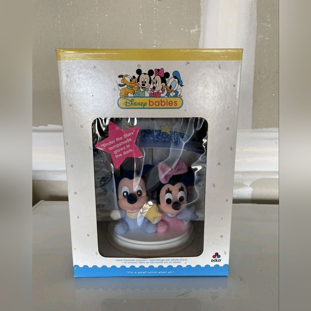 Vintage Disney Babies Under The Stars Nursery Table Top Lamp New In Box